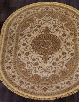 BUHARA-d158 - CREAM - ковры 2.5х3.5 овал