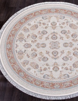FARSI-G136 - CREAM - Круг - Ковры диаметром 2 м