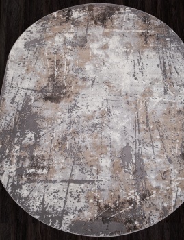 GRAFF-3433 - GRAY-BEIGE - ковры 2x3 овал