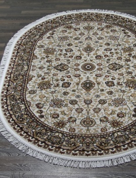 SHAHREZA-d203 - CREAM-BROWN - ковры размером 1.2х1.8 овал