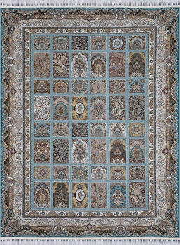 Mashad-G139 STAN BLUE / GRA - ковры  размером 2.5х3.5