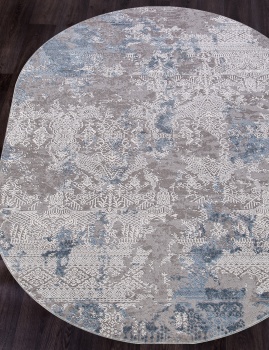 ARMINA-03851A - BLUE / BLUE - ковры 1.6х2.3 овал