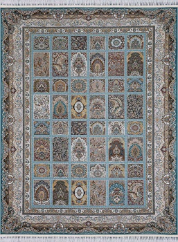 Mashad 1500-G139 STAN BLUE / GRA - ковры размером 2х3