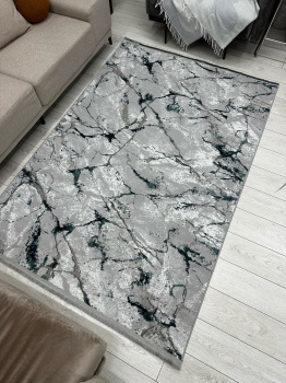 Афина-0909A_GREY / D.GREEN - ковры размером 2х3